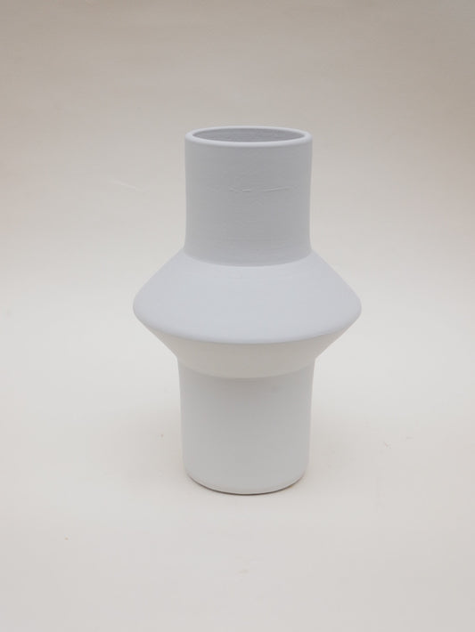 Vase géométrique Blanc